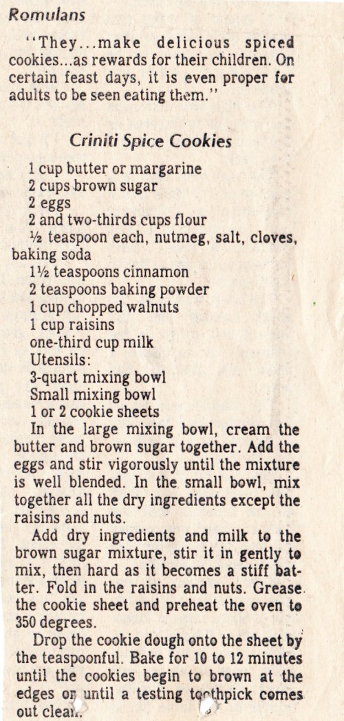 V2-010 Romulan recipe