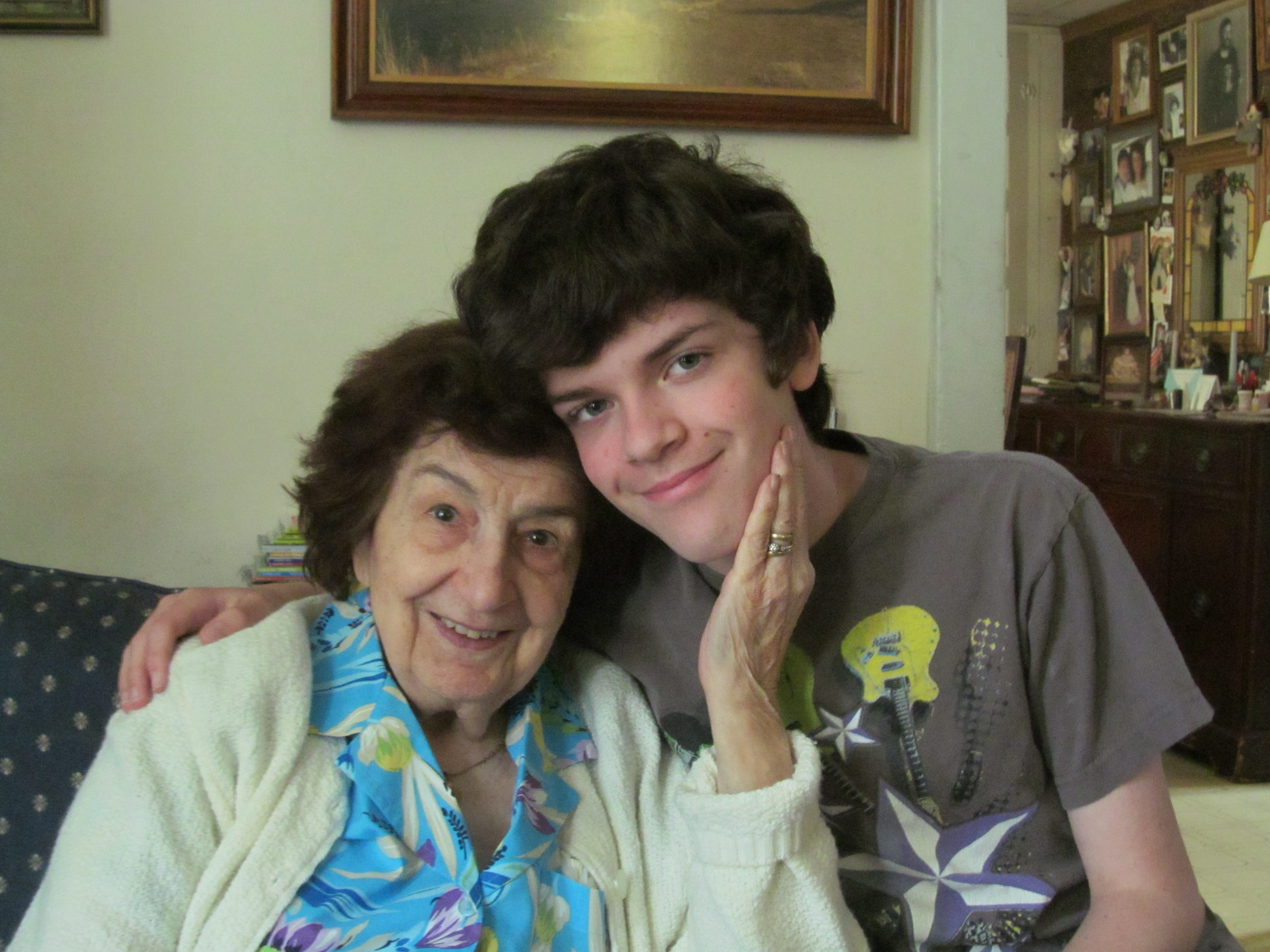 Mom with my son, Matt this past Monday (hours before the accident)