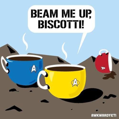 Beam me up biscotti
