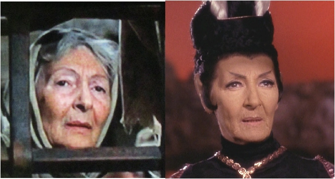Celia Lovsky as Woman at Gate and T'Pau.