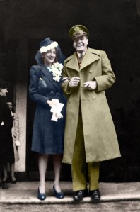 Anna+Bill Wedding 1943 tinted copy - Copy