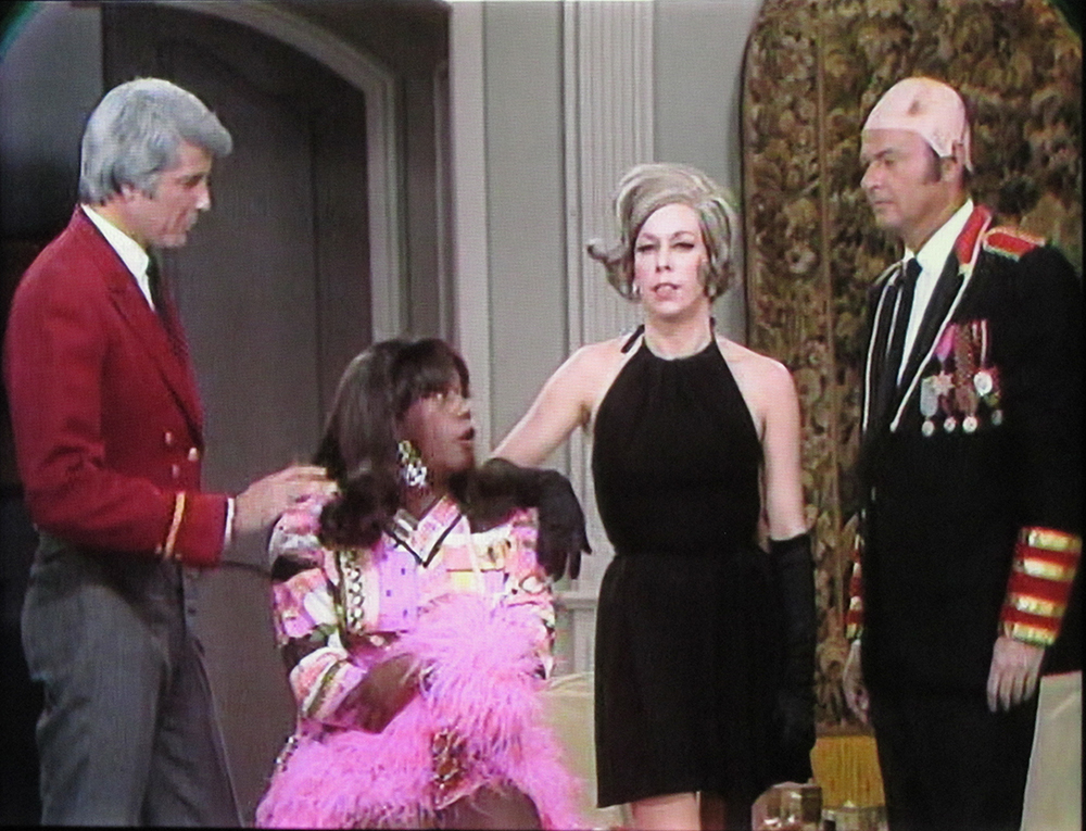Lyle Waggoner, Flip Wilson, Carol Burnet, and Harvey Korman skewer Mission: Impossible on one of the 'lost' episodes of The Carol Burnett Show.