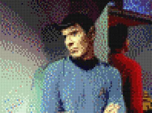 Spock Smirk mudds women x-stitch