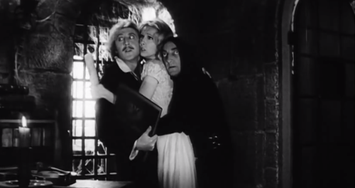 Gene with Teri Garr and Marty Feldman in 'Young Frankenstein'